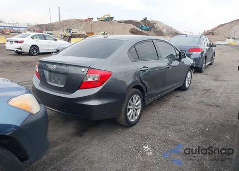 2012 Honda Civic Ex из США, поврежденный, VIN 2HGFB2F87CH306496